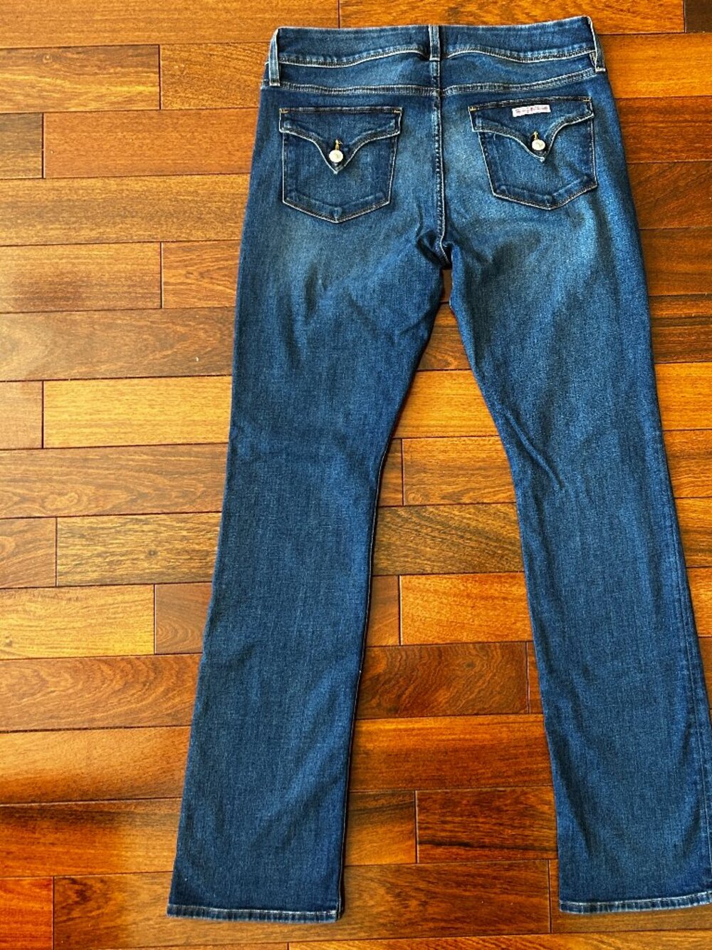 Hudson Beth Jeans Womens 32 Rhythm Rain Dark Wash Flap Pocket Bootcut Jeans - Picture 4 of 8